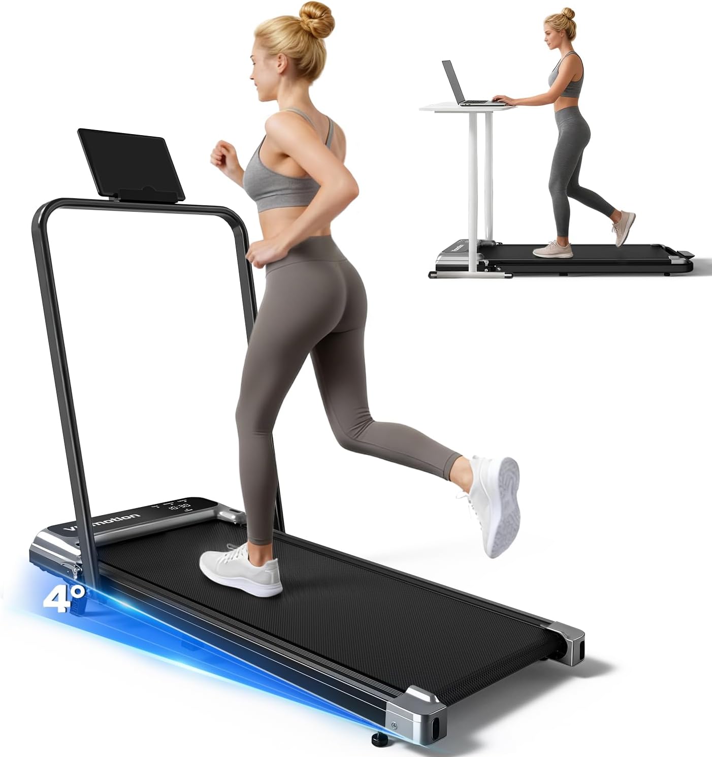 Smart Compact Walking Pad – Foldable Home Fitness Treadmill