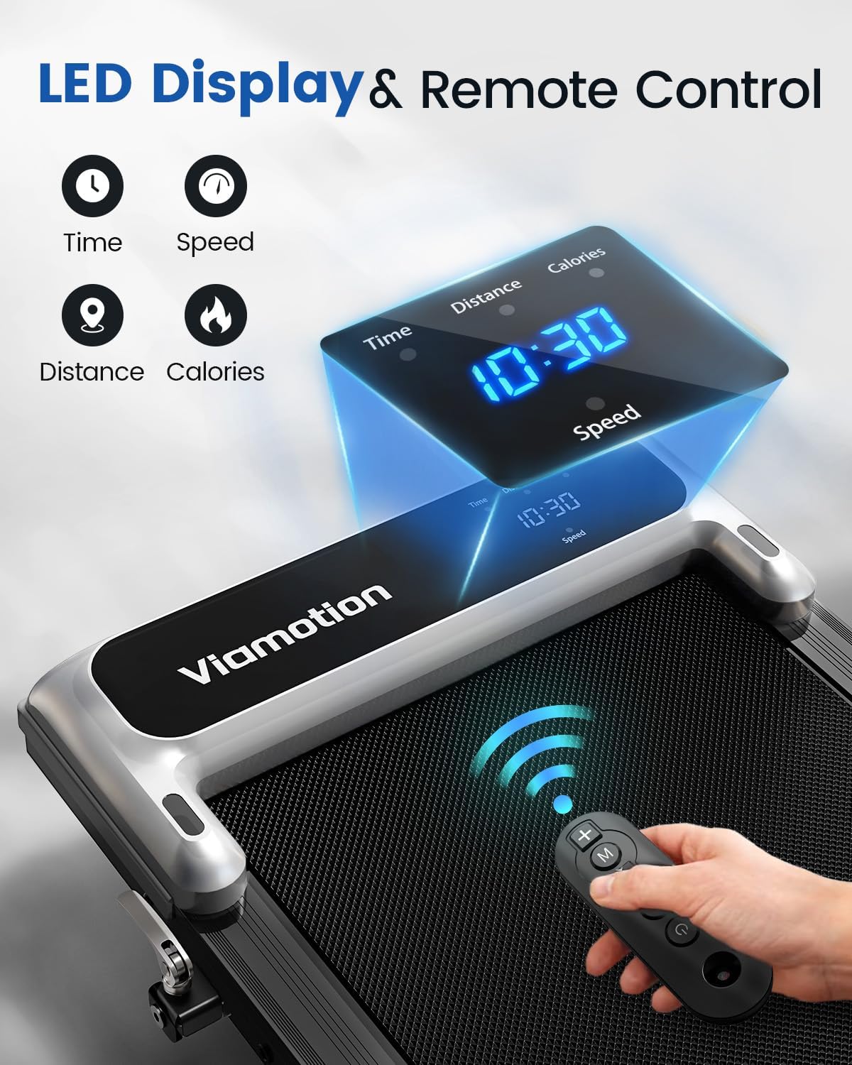 Smart Compact Walking Pad – Foldable Home Fitness Treadmill